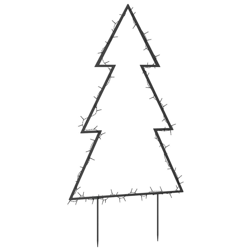 vidaXL Weihnachtsbaum mit Erdspießen und 80 LEDs 60 cm