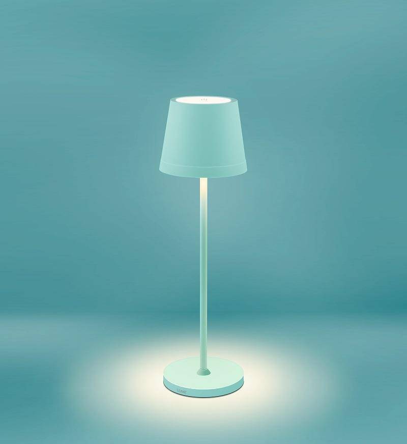 LED Dekolampe LUME Plus türkis 2.2W 2700K Dimm.