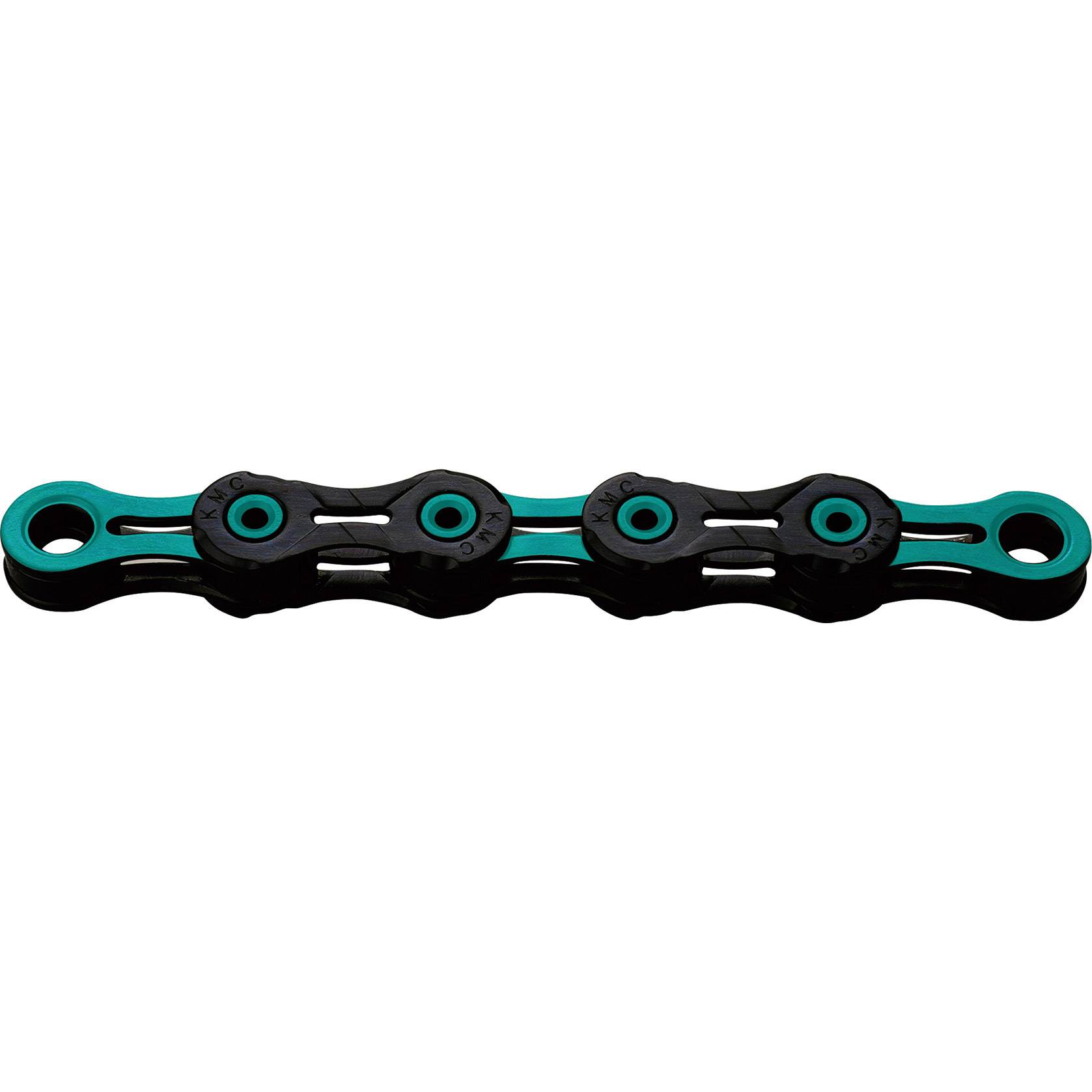 KMC Ketting 1/2-11/128 118 12V DLC 12 Schwarz/Celeste