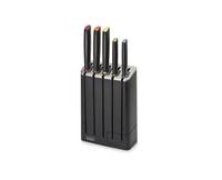 Joseph Joseph Elevate, Messer-Set, Edelstahl, 1 Werkzeug, Messerschärfer, Schwarz, Schwarz