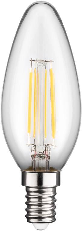 Goobay 65390 LED Glühbirne E14 Kerzenform 4 Watt / LED Birne warmweiß 2700 K / Kerzenbirne / LED Glühlampe Filament