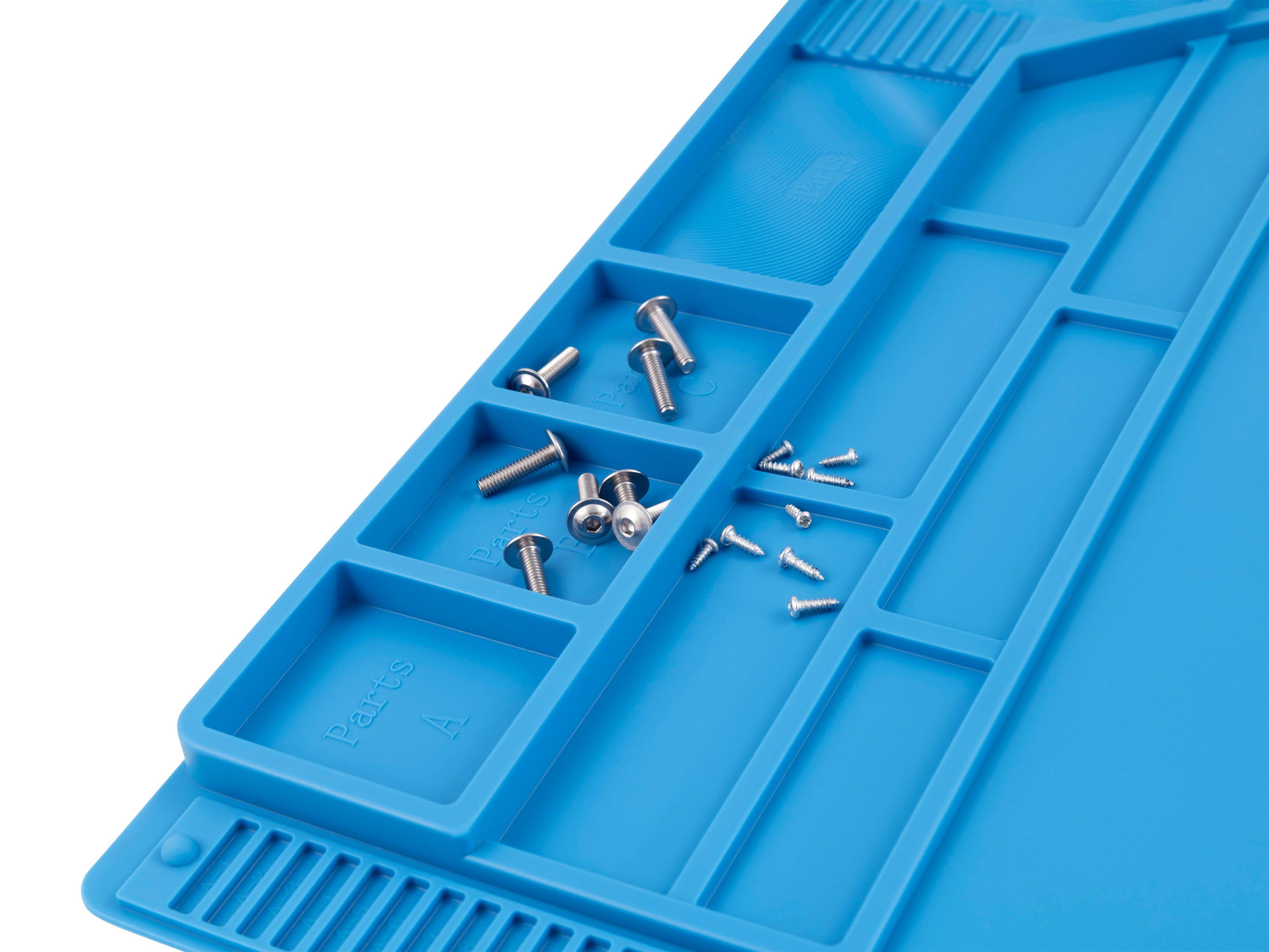 MCPOWER Silikon-Lötmatte LM-18, 35x55 cm, blau