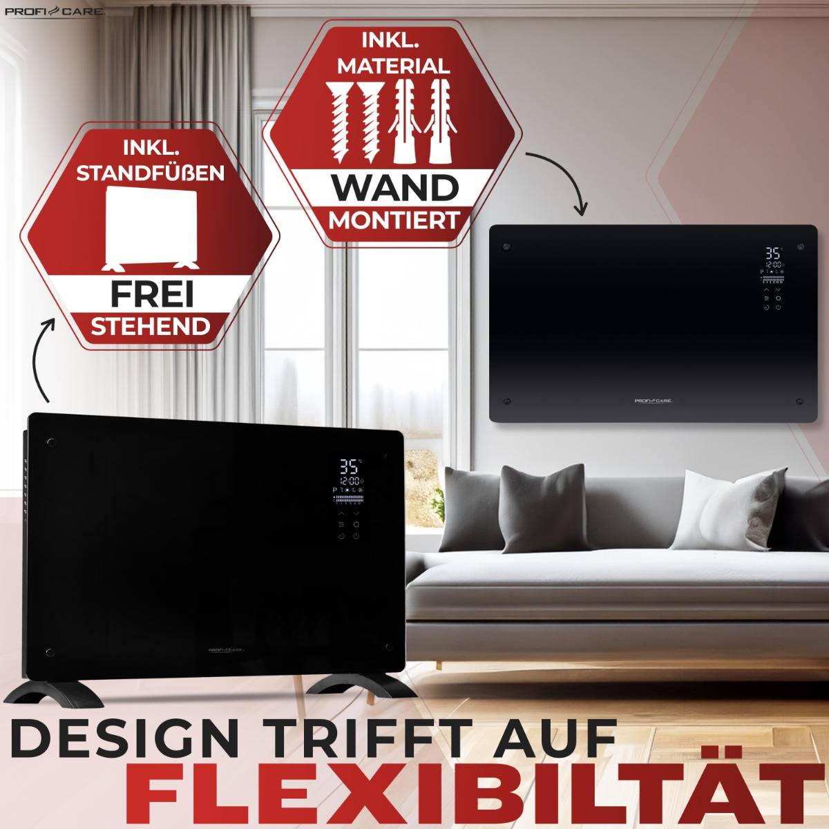 Clatronic PC-GKH 3119 Elektroheizung 1000/2000 Watt