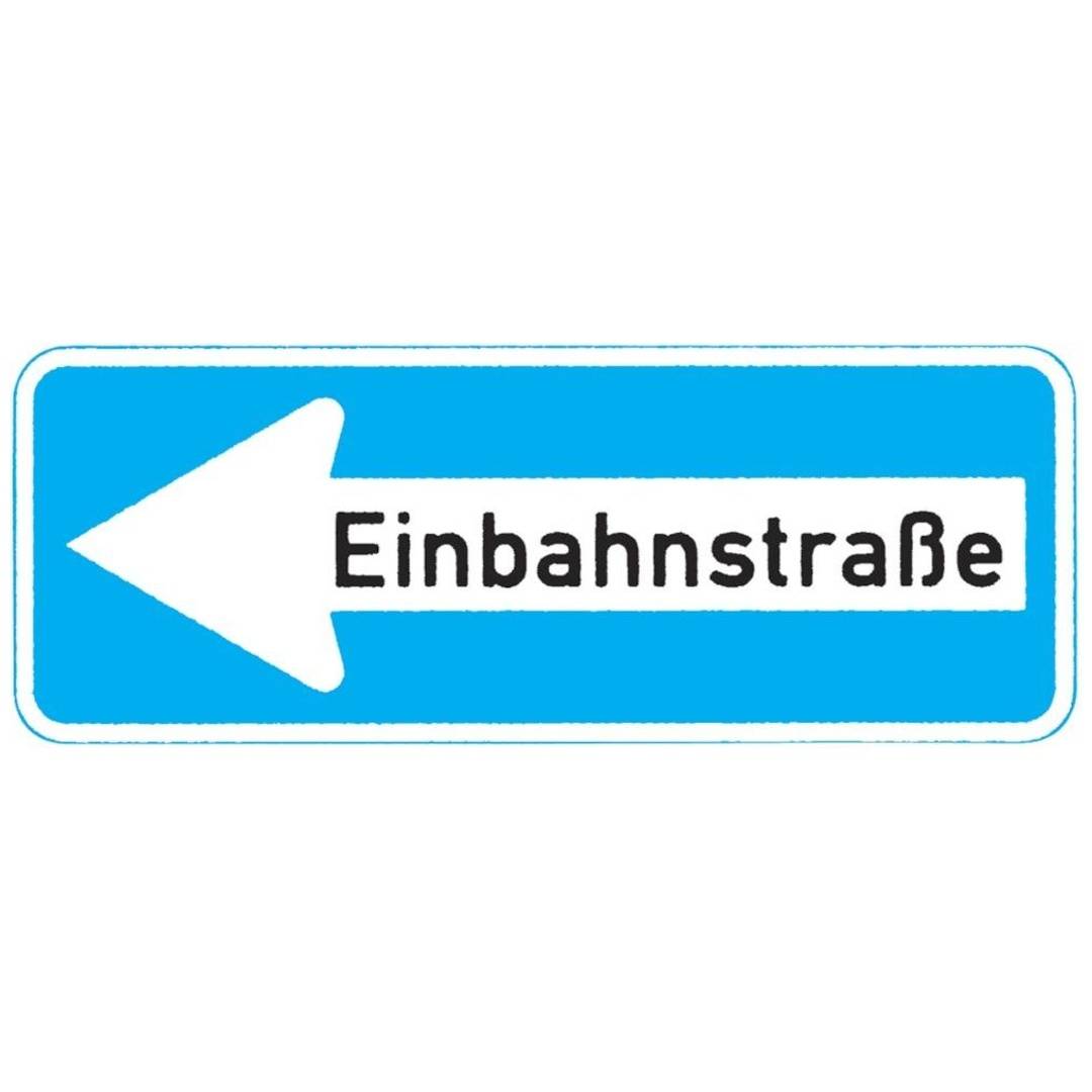 VKZ.220-10, 800x300mm Einbahnstr. links RAL-Gütezeichen Folie RA1