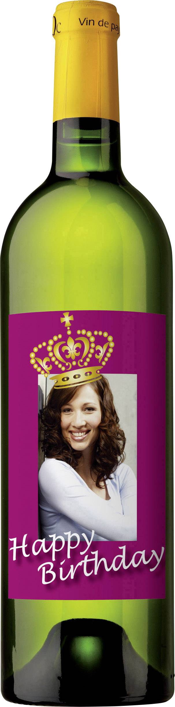 Sigel DE160 Flaschenetiketten 80 x 120mm Papier Weiß 20 St. Permanent haftend Tintenstrahldrucker