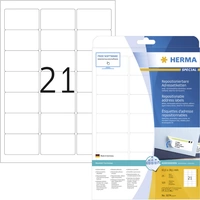 Herma 5074 Adress-Etiketten 63.5 x 38.1mm Papier Weiß 525 St. Wiederablösbar Tintenstrahldrucker, Laserdrucker, Farblaserdrucker Herma 5074 Adress-Etiketten 63.5 x 38.1mm Papier Weiß 525 St. Wiederablösbar Tintenstrahldrucker, Laserdrucker, Farblaserdrucker