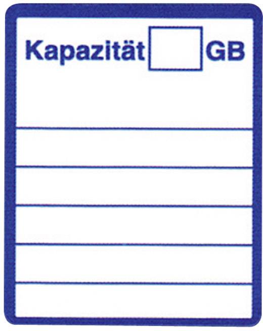 881400 Etiketten für SD-Karten Handbeschriftung 20 x 25mm Weiß, Blau Permanent 48St.