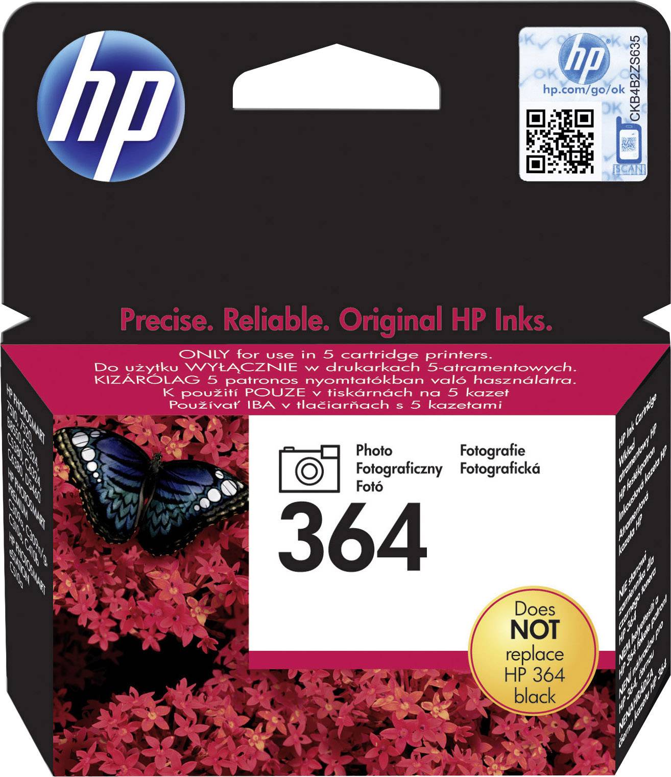 Tintenpatrone HP CB317EE schwarz Foto