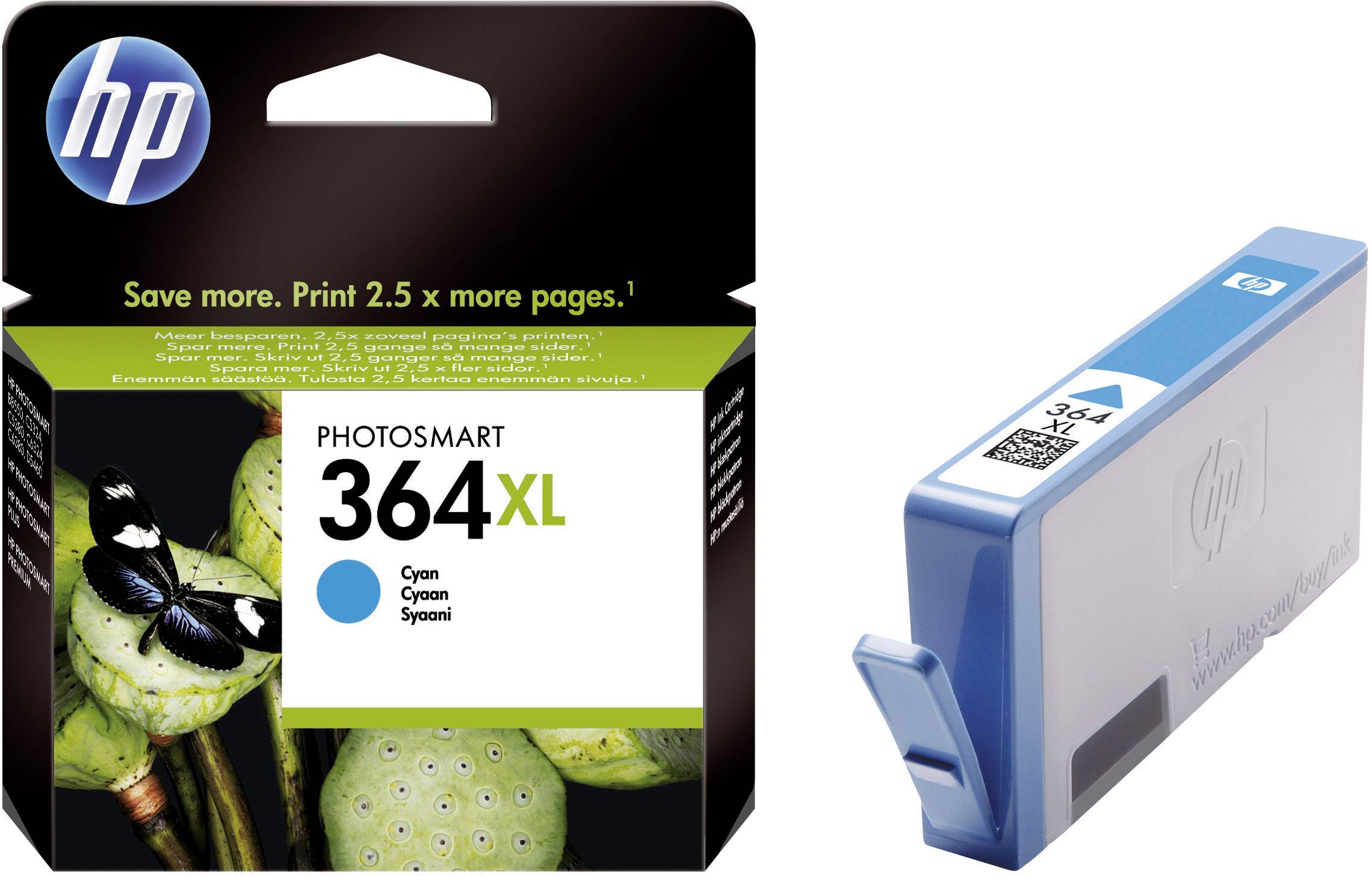 HP 364XL Druckerpatrone Original Cyan CB323EE Tinte