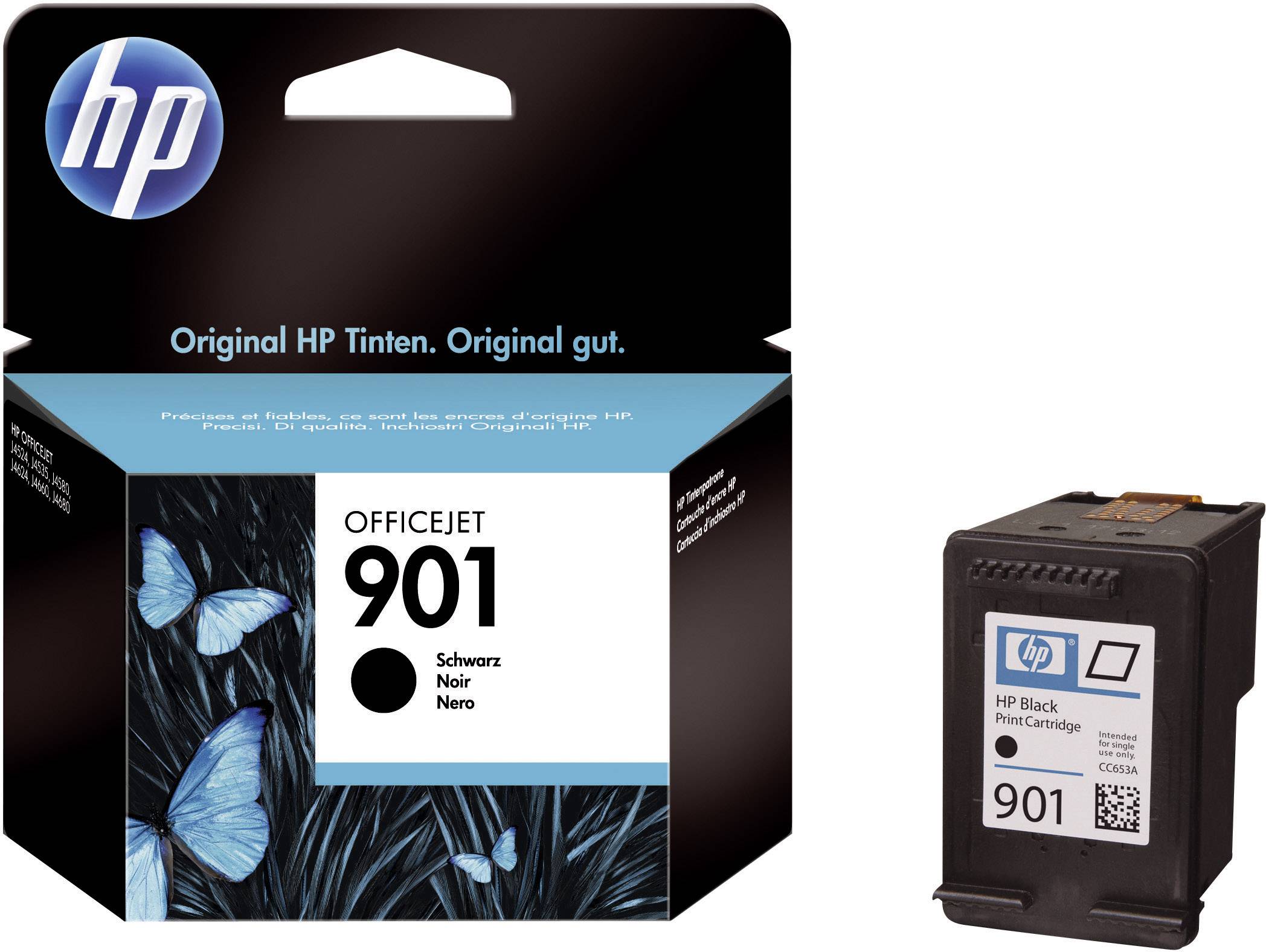 HP Tinte 901 Original Schwarz CC653AE Druckerpatrone