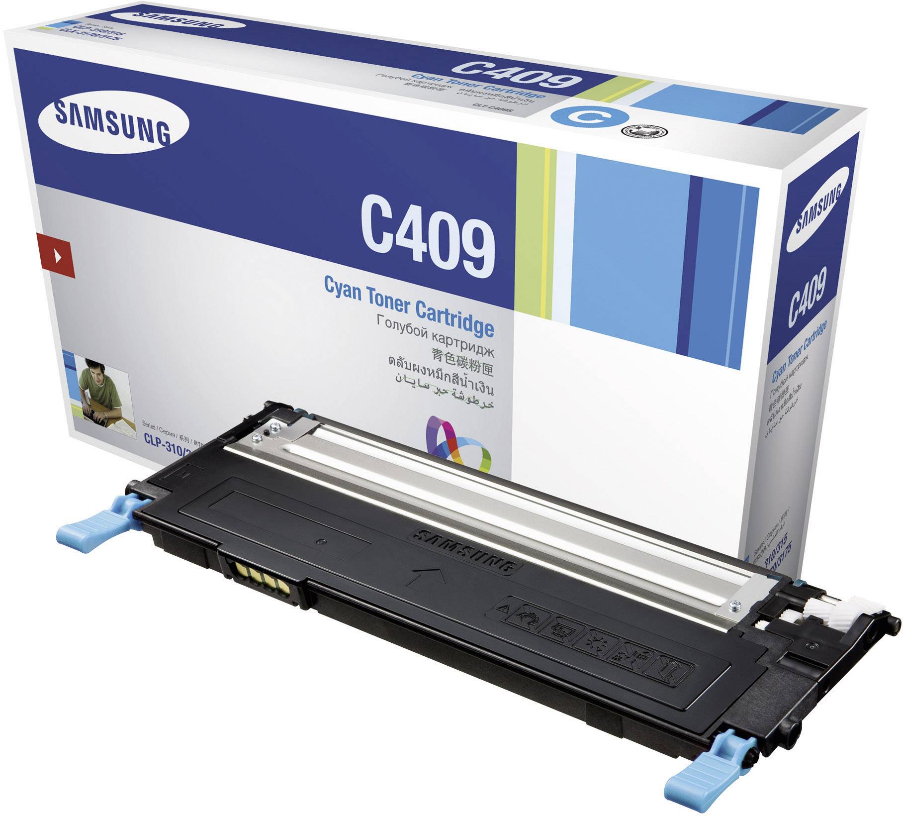 Samsung CLT-C4092S - Cyan - Original - Tonerpatrone - für CLP-310, 315, CLX-3170, 3175