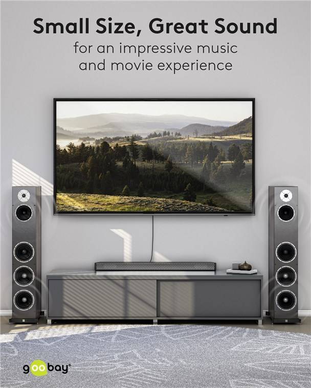 Goobay Plus 65302 Y Cinchkabel 1x Cinch-Stecker auf 2x Cinchstecker Subwoofer Audiokabel Textilkabel Sharkskin Grau / 5m