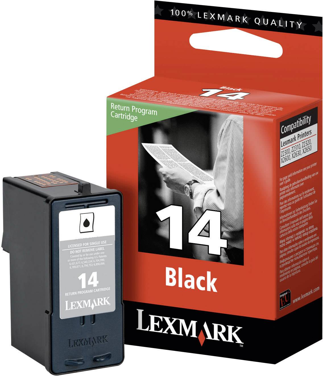 Lexmark Druckerpatrone 14 Original Schwarz 18C2090