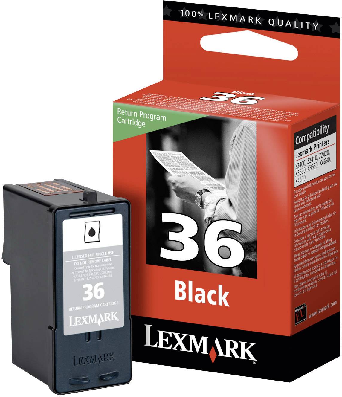 Lexmark Druckerpatrone 36 Original Schwarz 18C2130