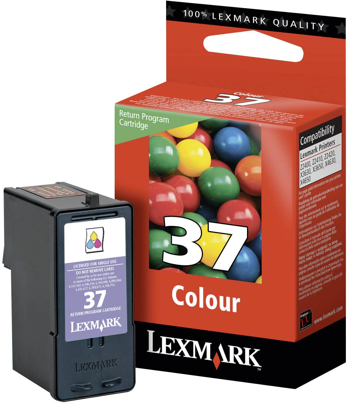 Lexmark Druckerpatrone 37 Original Cyan, Magenta, Gelb 18C2140