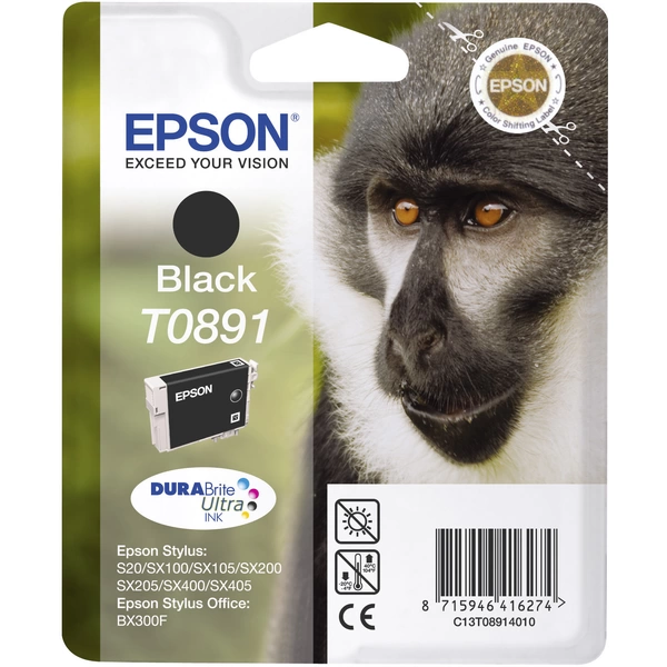 Epson Druckerpatrone T0891 Original Schwarz C13T08914011 Epson Druckerpatrone T0891 Original Schwarz C13T08914011