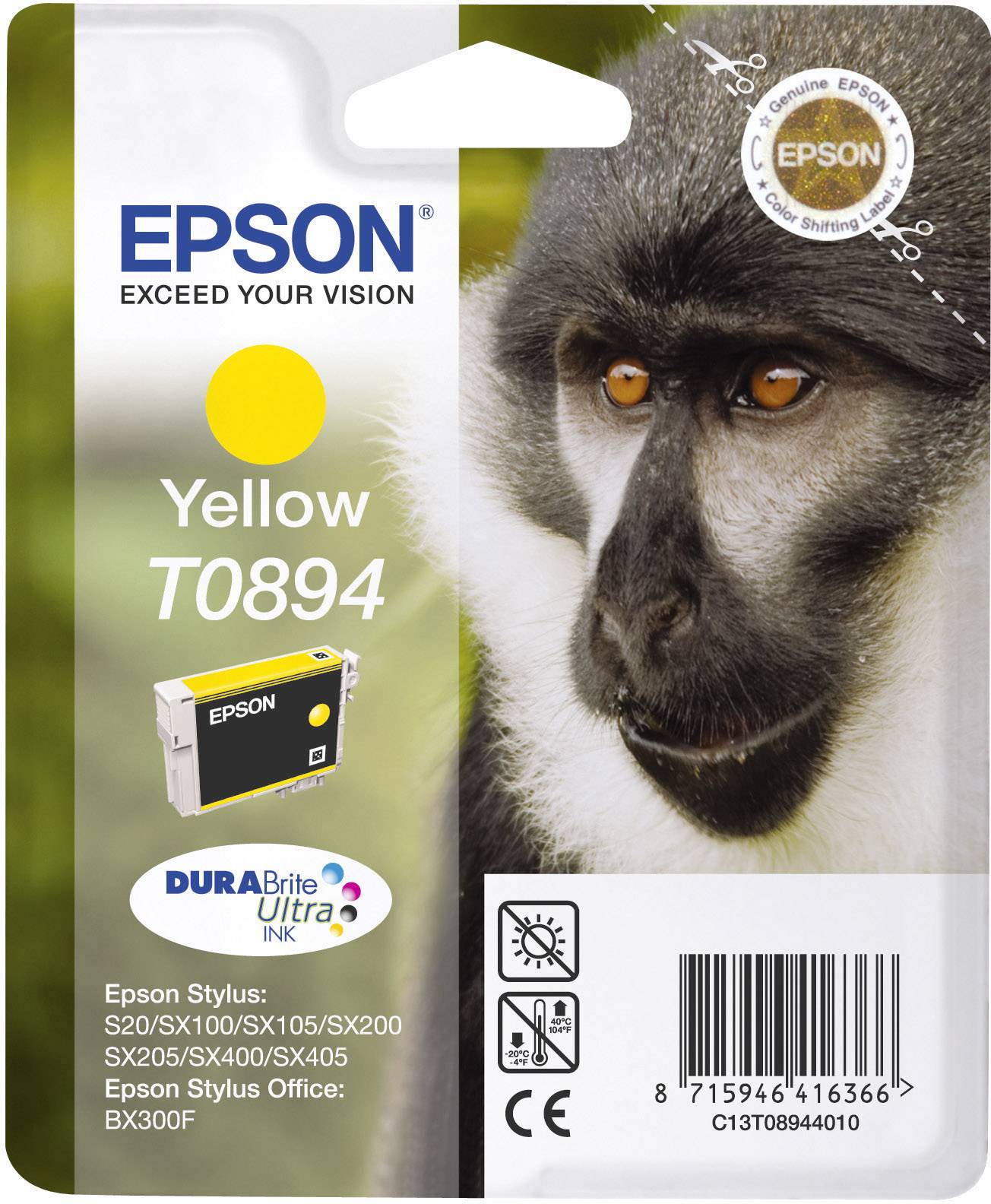 Epson Druckerpatrone T0894 Original Gelb C13T08944011