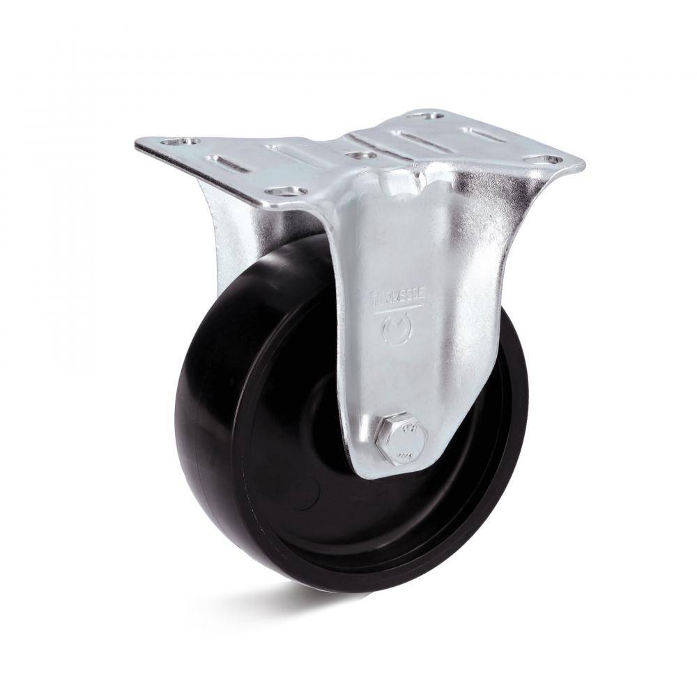 Bockrolle - Polyamidrad - Rad-Ø 100 mm - Bauhöhe 125 mm - Tragkraft 200 kg