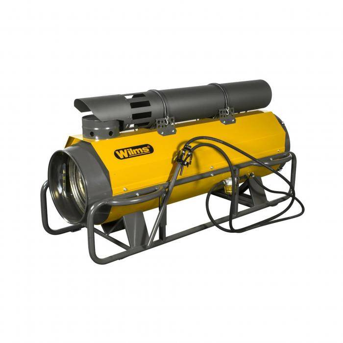 Heißluftturbine mit Abgasführung BV 140 - Heizleistung 25,0 kW - Luftleistung-1500 m³/h