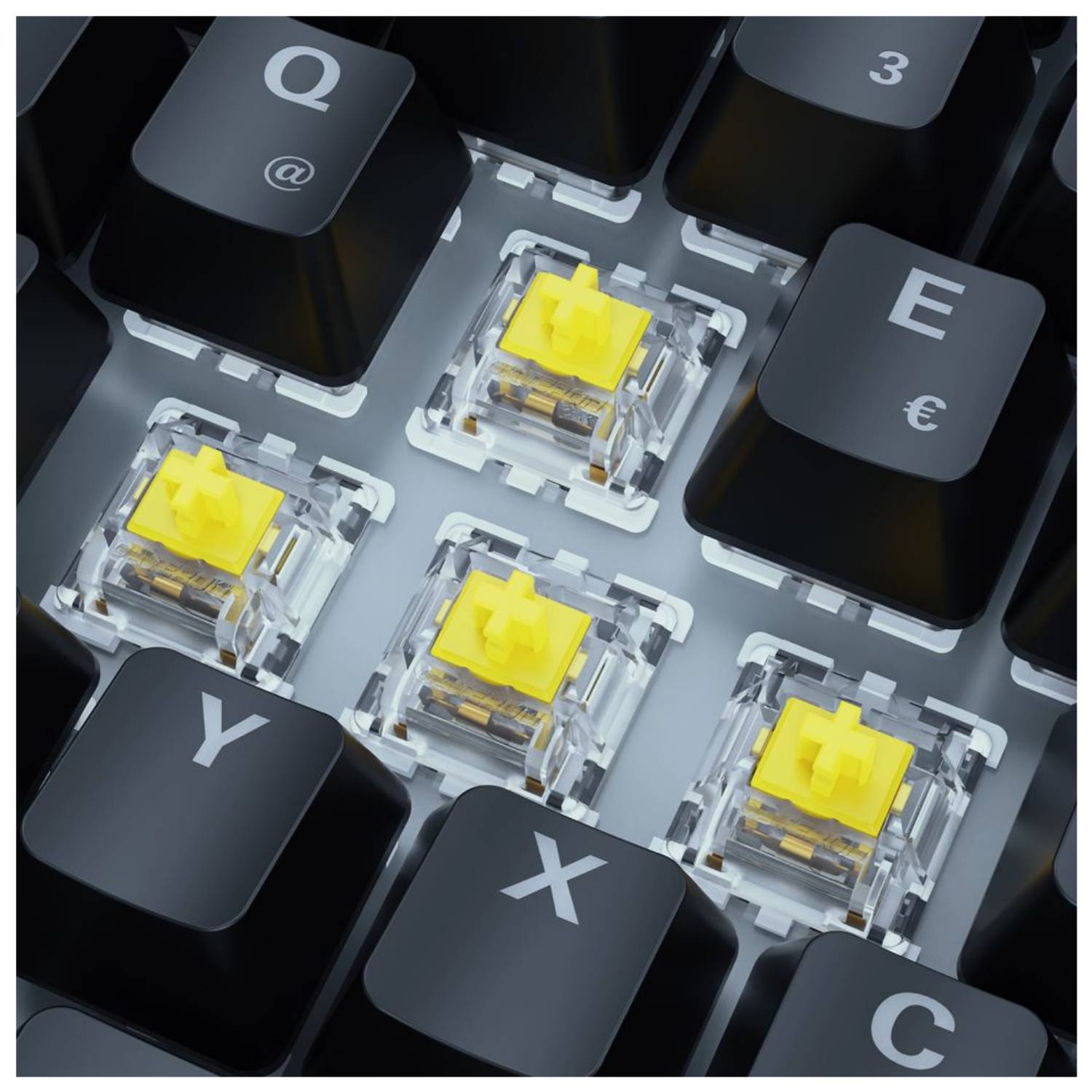 Sharkoon SKILLER SGK50 S3 (wei. RU-Layout. Gateron Yellow)
