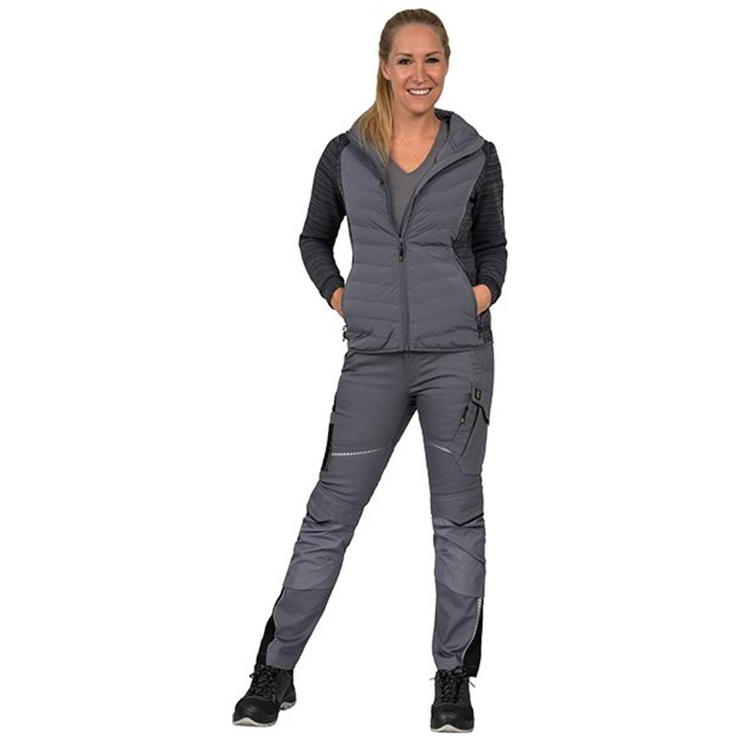 Leibwächter Hybridjacke Damen CADHYJ Gr. 50 grau