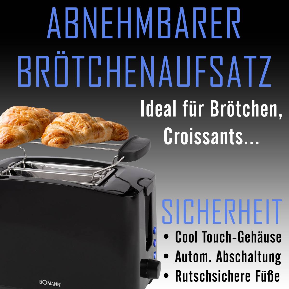 Bomann Toaster TA 6065 CB schwarz