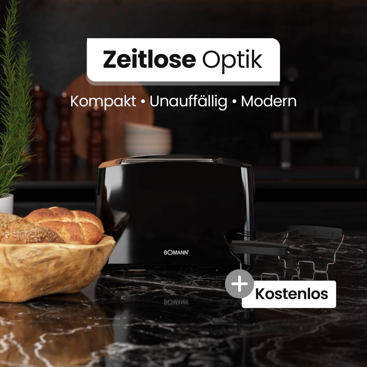 Bomann DA Toaster TA 6065 CB sw