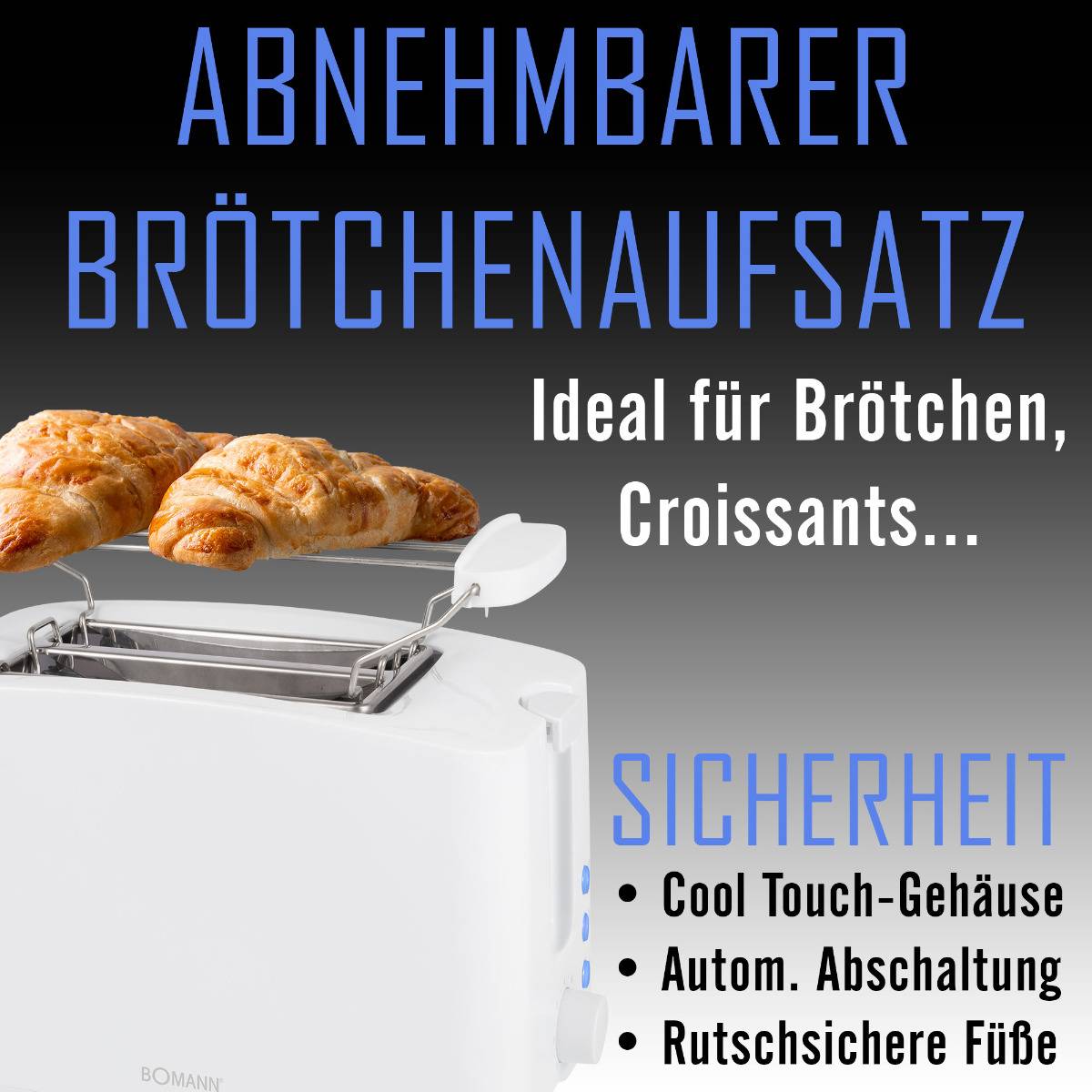 Bomann Toaster TA 6065 CB weiß