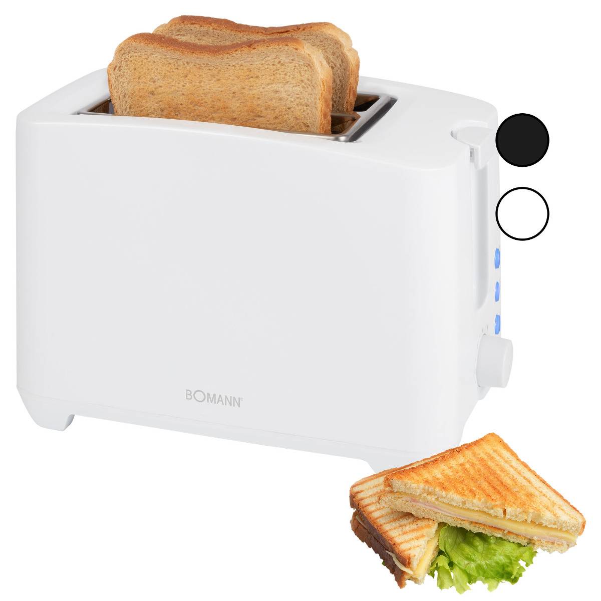 Bomann Toaster TA 6065 CB weiß