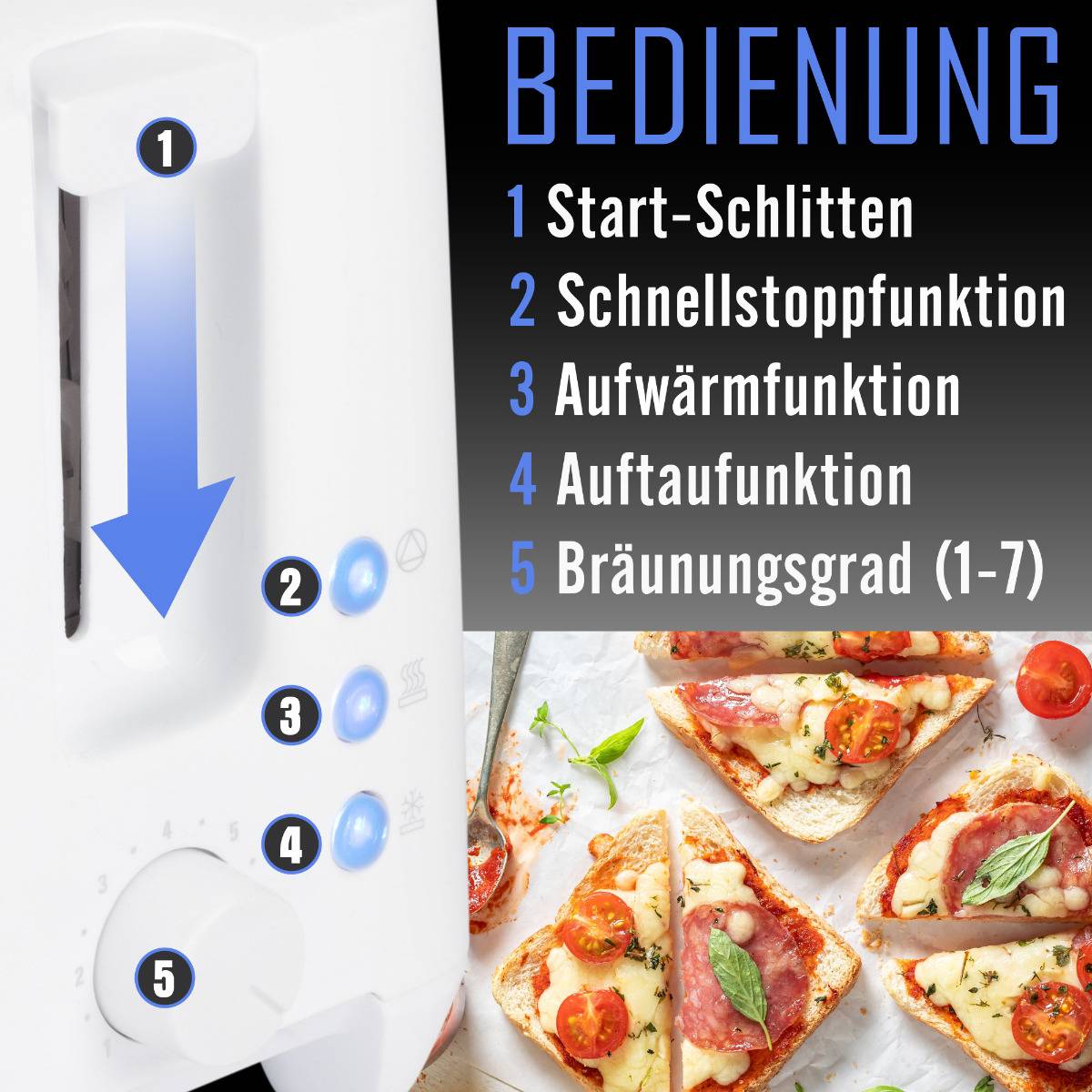 Bomann Toaster TA 6065 CB weiß