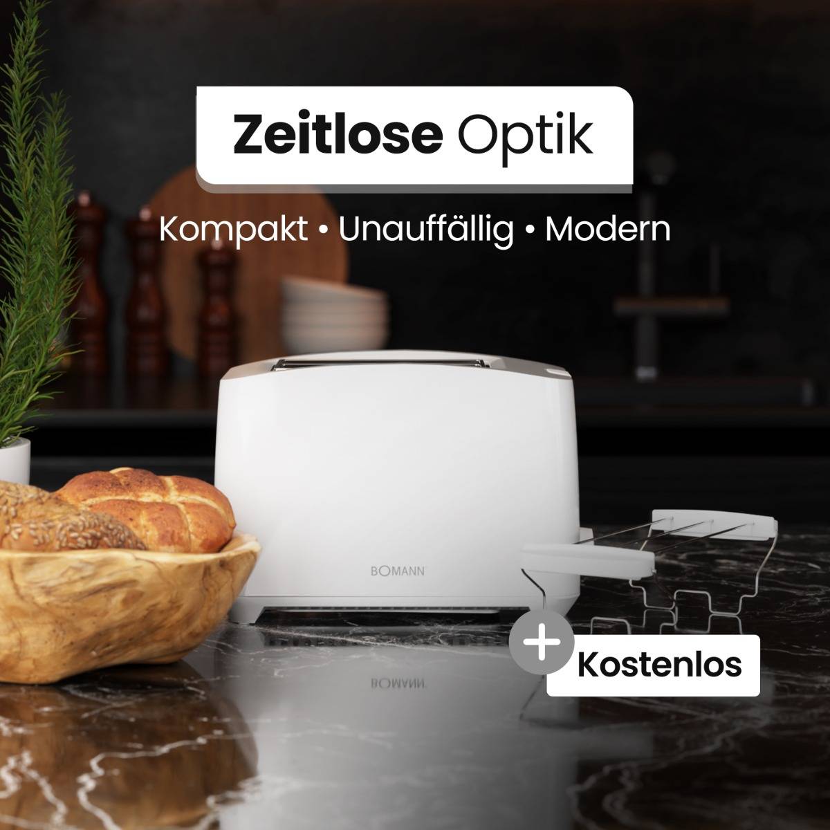 Bomann DA Toaster TA 6065 CB ws