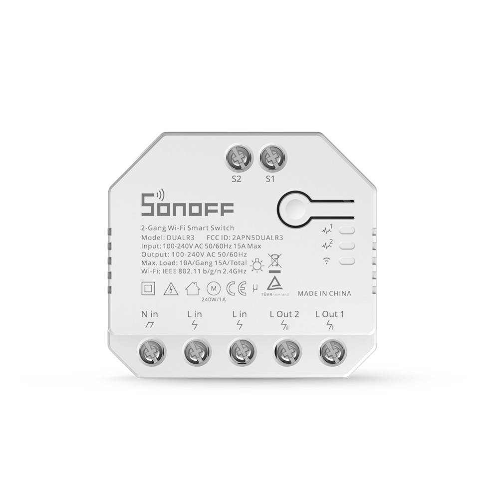 Intelligenter Schalter WiFi Sonoff Dual R3