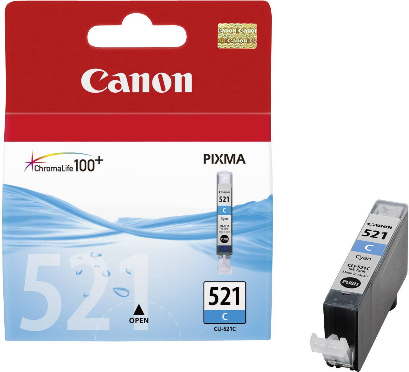 Canon Druckerpatrone CLI-521C Original Cyan 2934B001
