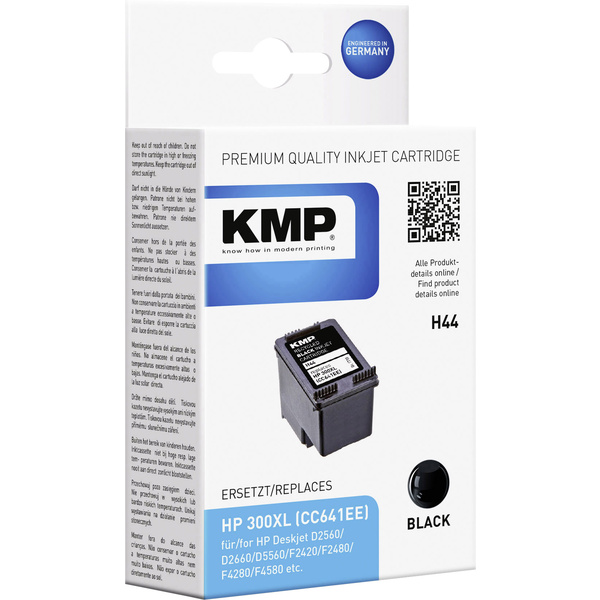 KMP Tinte ersetzt HP 300XL Kompatibel Schwarz H44 1710,4411