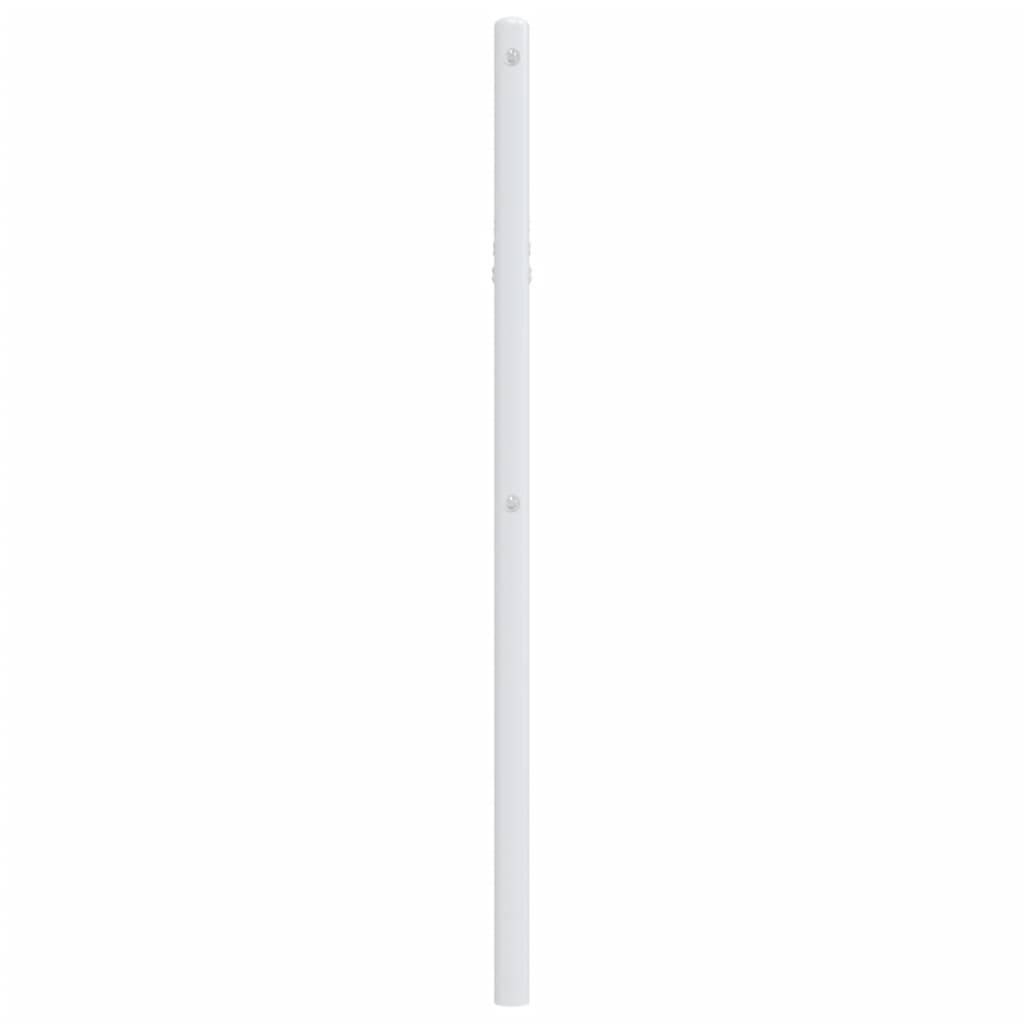 vidaXL Kopfteil Metall Weiß 107 cm