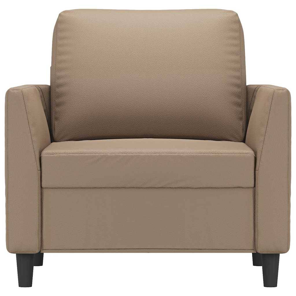 vidaXL Sessel Cappuccino-Braun 60 cm Kunstleder