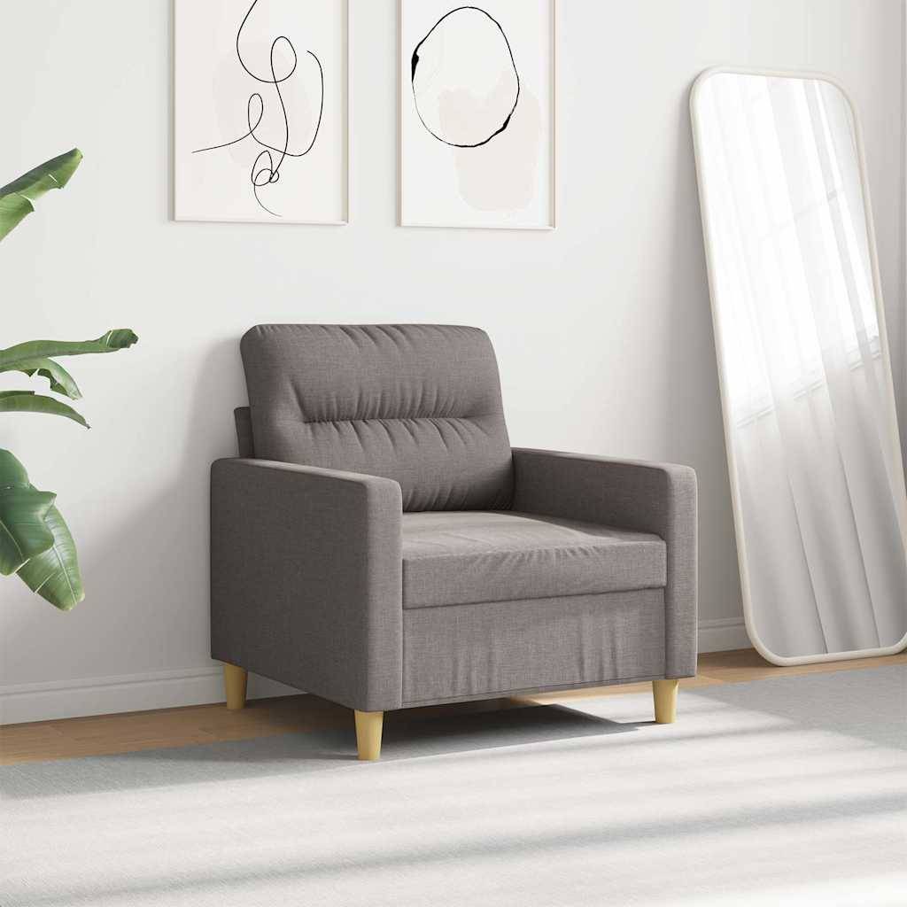 vidaXL Sofasessel Taupe 60 cm Stoff
