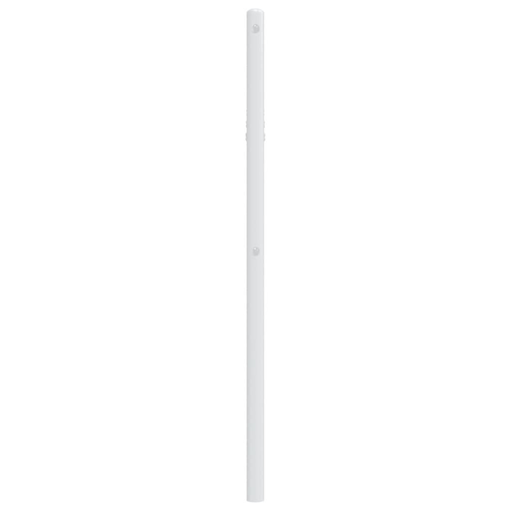 vidaXL Kopfteil Metall Weiß 75 cm