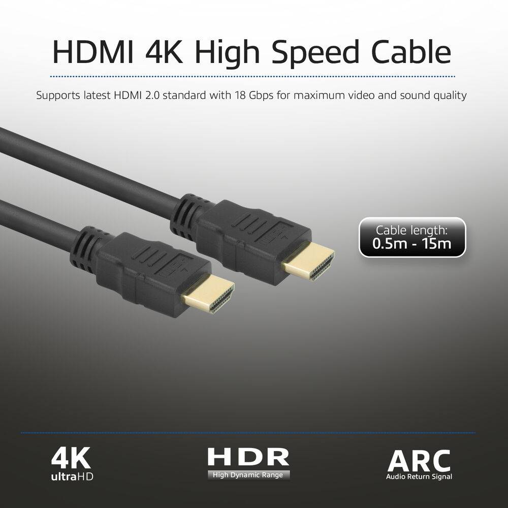 ACT 15 meters High Speed cable v2.0 HDMI-A male