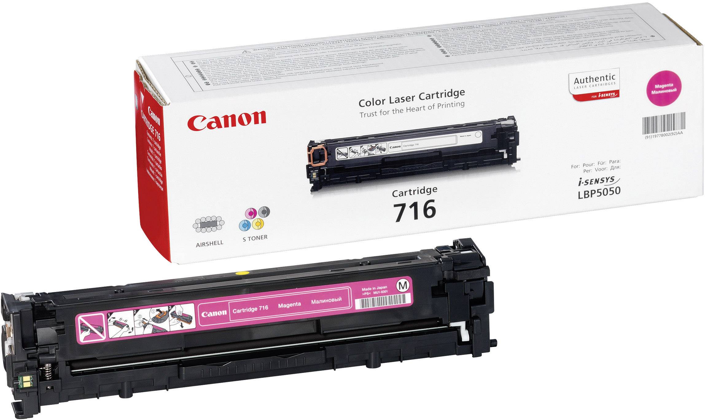 Canon Toner 716 M Original Magenta 1500 Seiten 1978B002