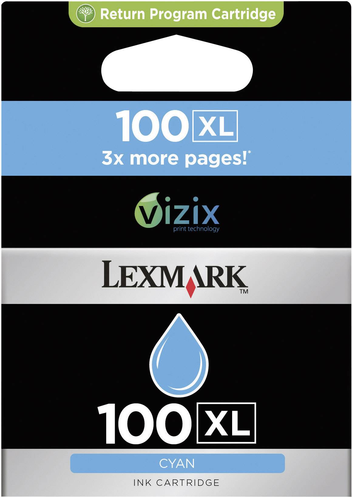 Lexmark Druckerpatrone 100XL Original Cyan 14N1069E