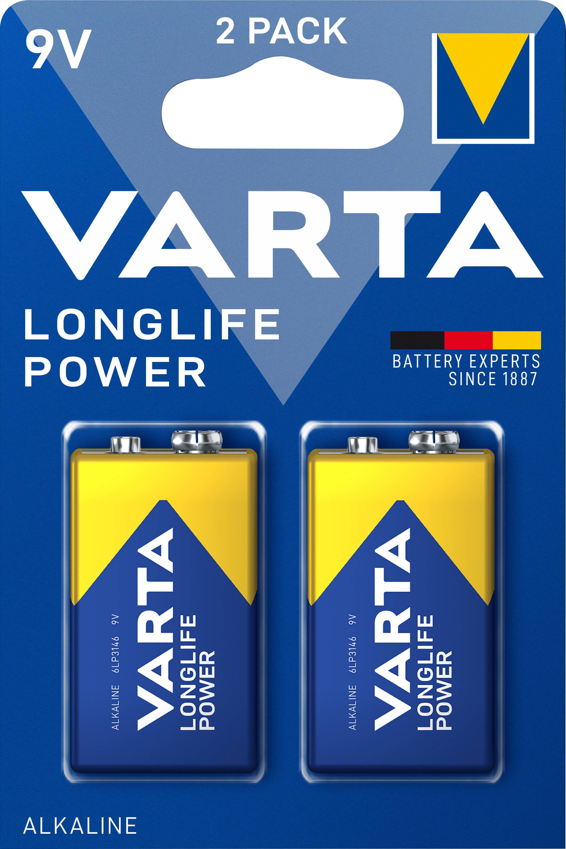 Varta Alkaline 9V Block 6LR61 - 2er Blister