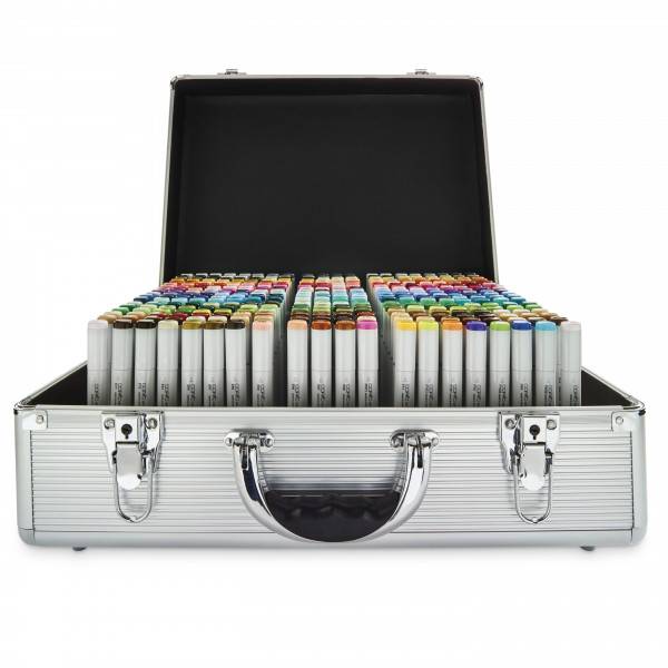 Präsentationskoffer mit 360 Copic Sketch Markern