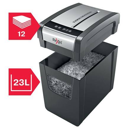 Rexel Momentum Aktenvernichter X312 Slim 2104574EU Partikelschnitt P-3