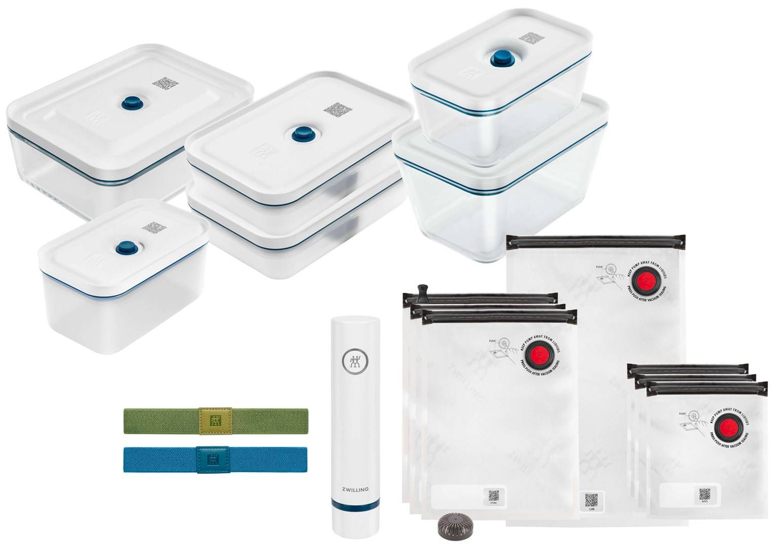 Zwilling 36815-016-0 - Blau - Weiß - Vakuum-Dichtung - Tasten - Bisphenol A