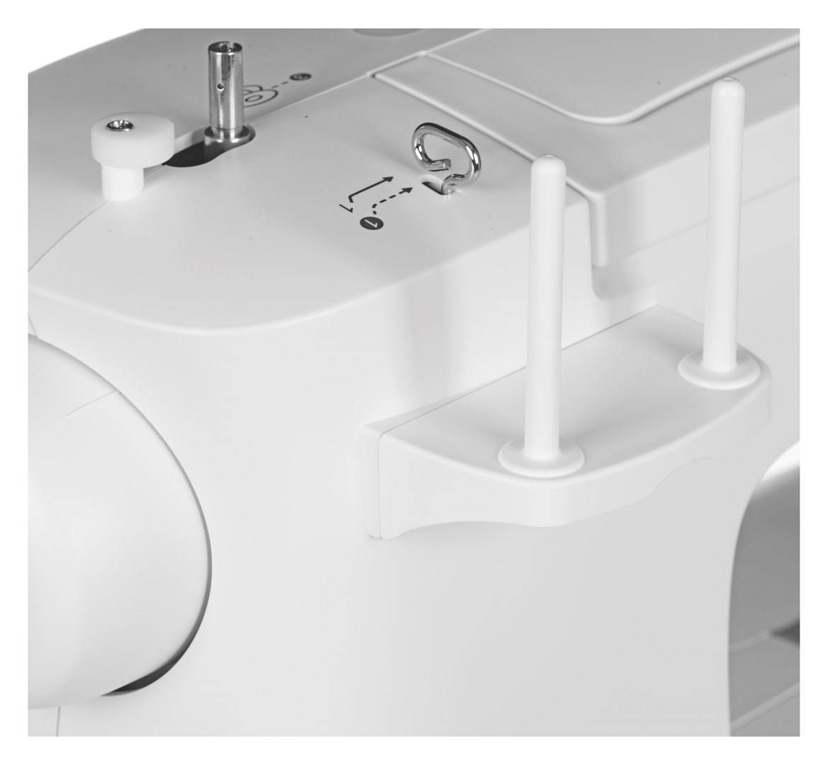 Singer M1605 - Weiß - Sägen - 4 Step - Drehregler - Elektro - Knopflochboden - Z
