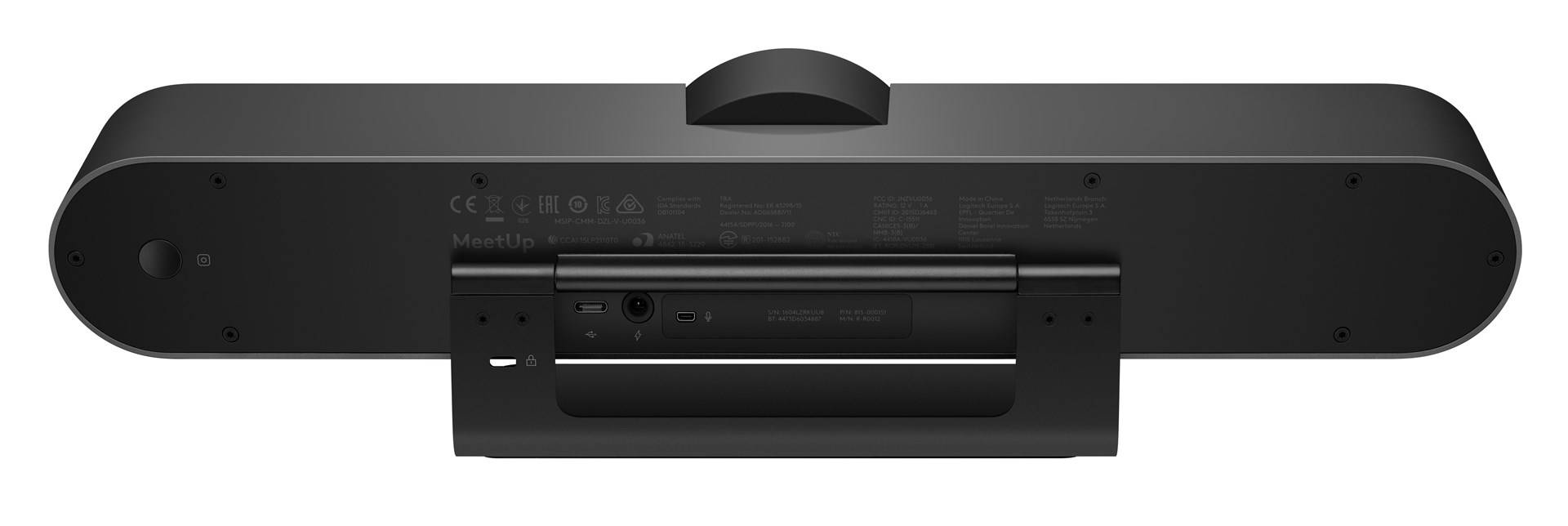 Logitech MeetUp 4K-Webcam 3840 x 2160 Pixel Standfuß, Klemm-Halterung