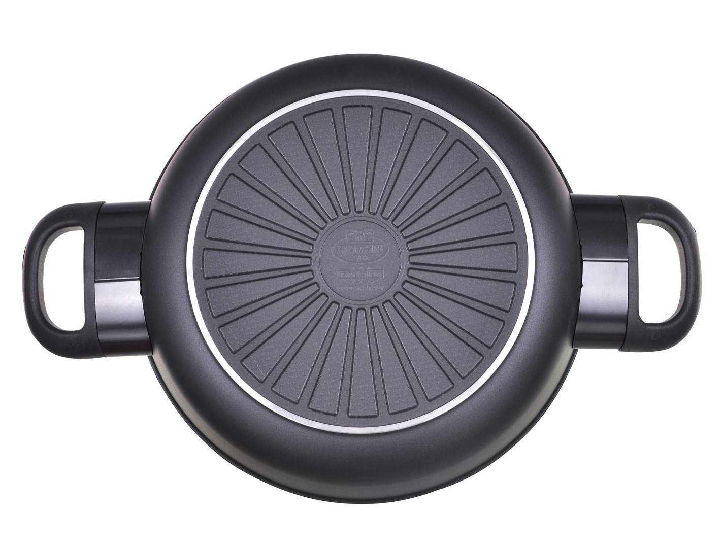 BALLARINI 75002-923-0, Rund, Serving pan, Schwarz, Keravis, Aluminium, Thermo-Punkt