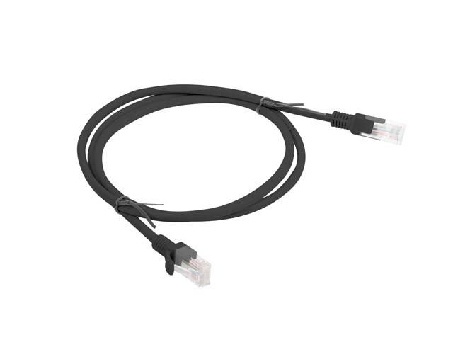 LANBERG Patchkabel CAT.5E UTP 1,0m Fluke Zertifikat schwarz Multimedia-Technik Cat5 Kabel Netzwerk