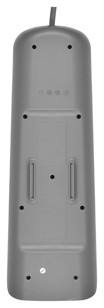 Belkin BSV804vf2M Überspannungsschutz-Steckdosenleiste 8fach Weiß, Grau Schutzkontakt 1 St.